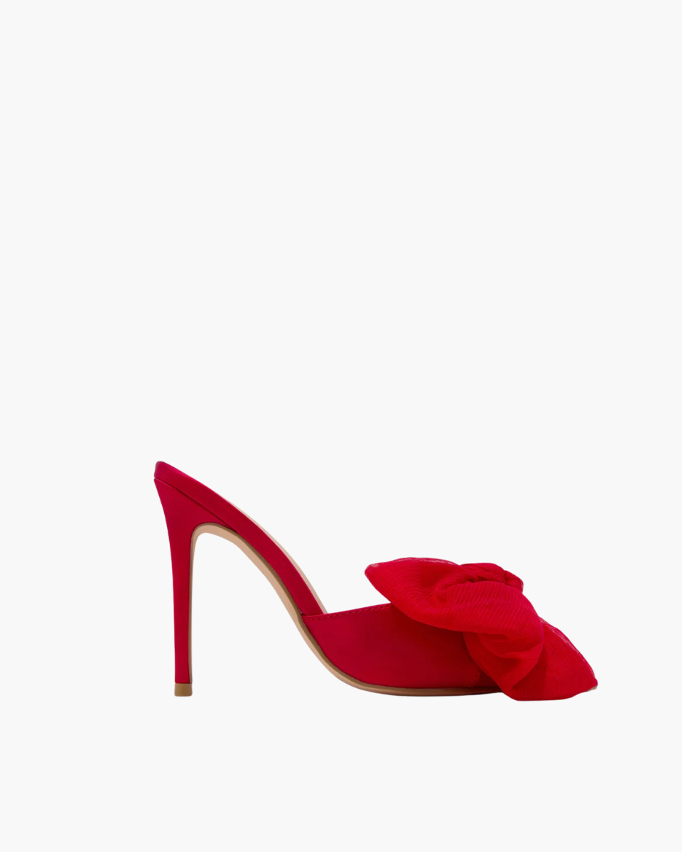 Melodia – Slip-on design – Oversized bow mule heels-15133991338357-Nancy & Mae Savannah