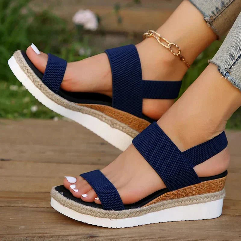 Melyora - Orthopedic Platform Sandals-15547821326709-Mirella Fiore