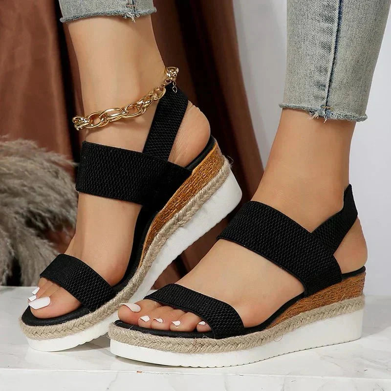 Melyora - Orthopedic Platform Sandals-15547821326709-Mirella Fiore