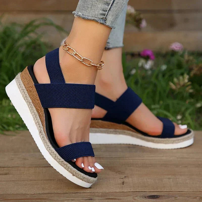 Melyora - Orthopedic Platform Sandals-15547821326709-Mirella Fiore
