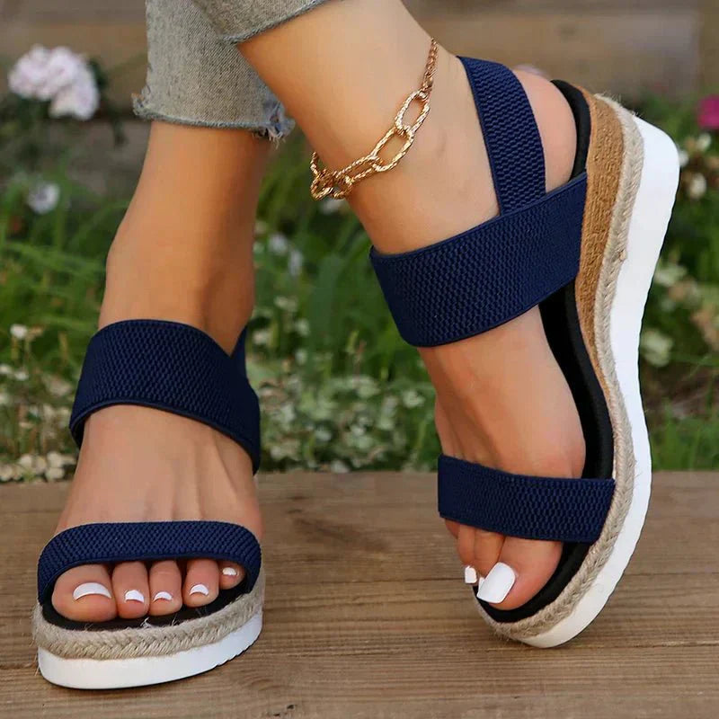 Melyora - Orthopedic Platform Sandals-15547821326709-Mirella Fiore