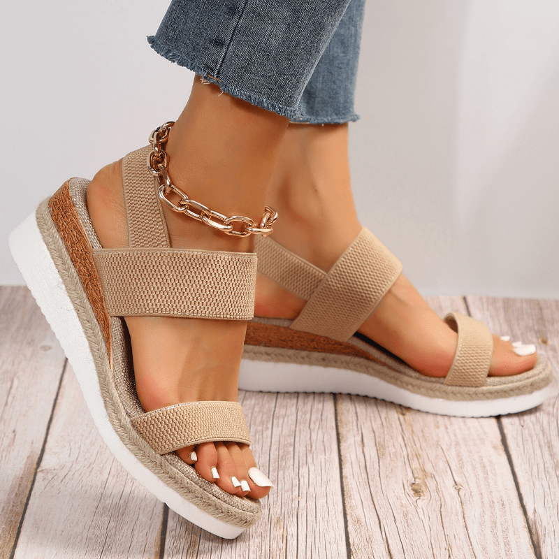 Melyora - Orthopedic Platform Sandals-15547821326709-Mirella Fiore