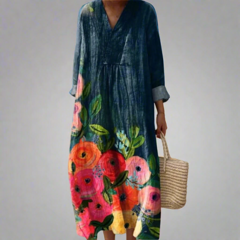 Mia - Floral Cotton Maxi-15543804821877-Mirella Fiore