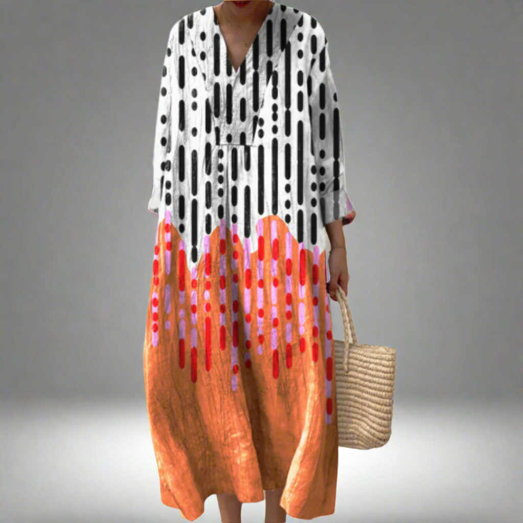 Mia - owing Art-Inspired Dress-15543804035445-Mirella Fiore