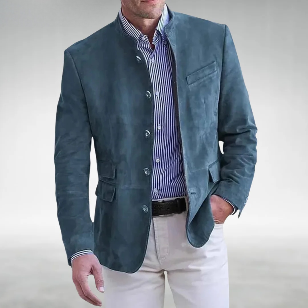 Michael | Suede Leather Jacket-15553976533365-Mirella Fiore