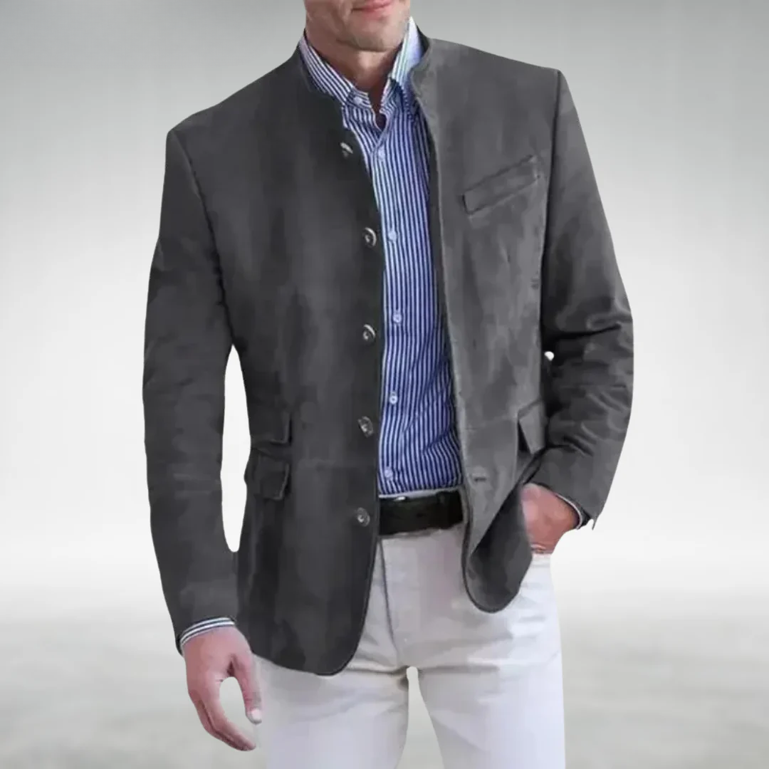 Michael | Suede Leather Jacket-15553976533365-Mirella Fiore
