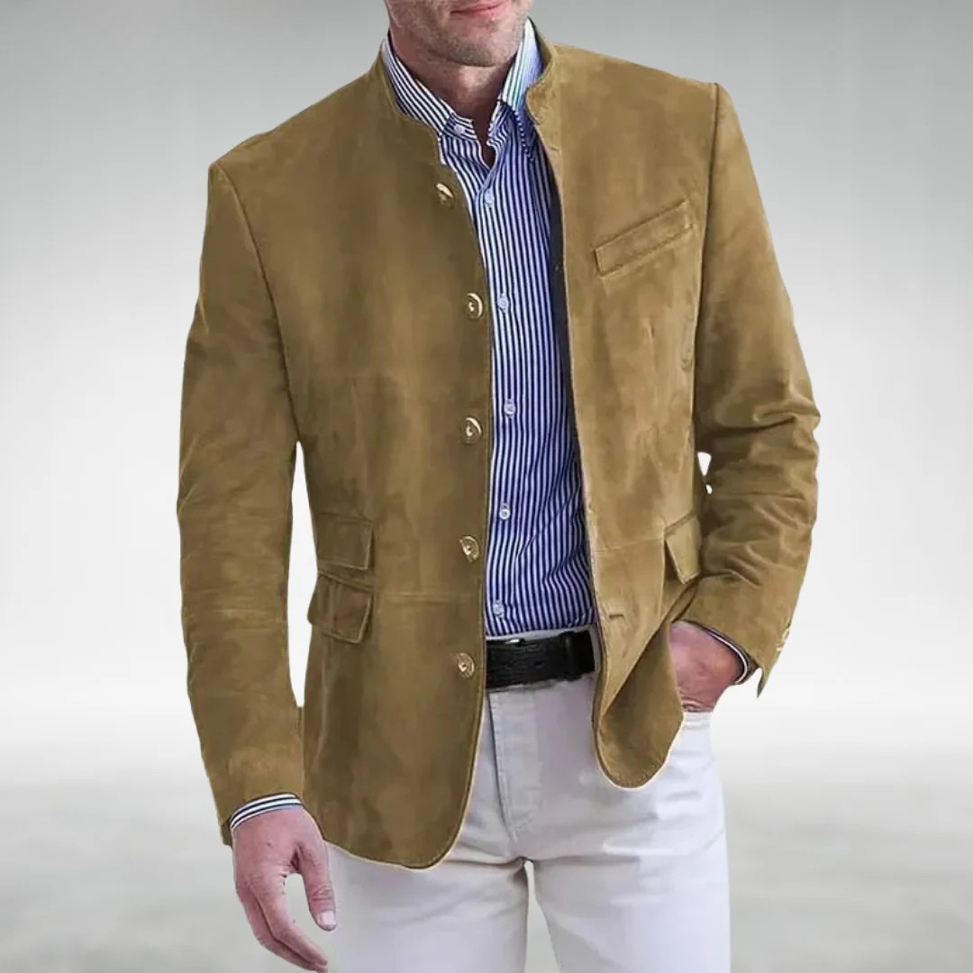 Michael | Suede Leather Jacket-15553976533365-Mirella Fiore