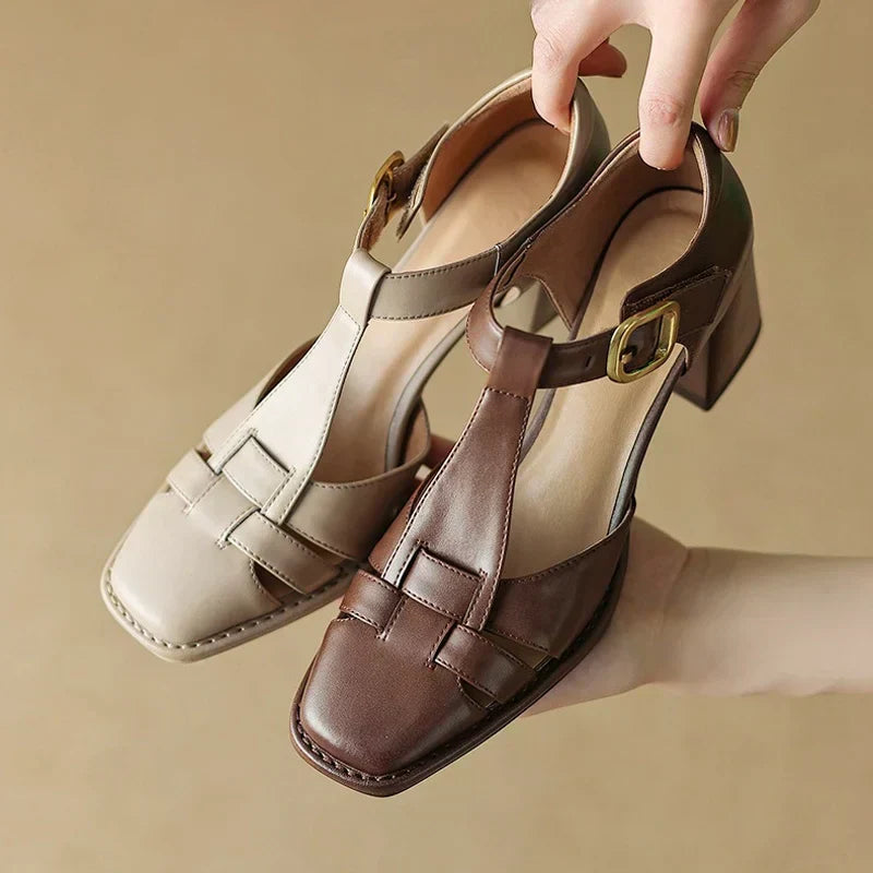 Michela - Square Toe Sandals-15550738334069-Mirella Fiore