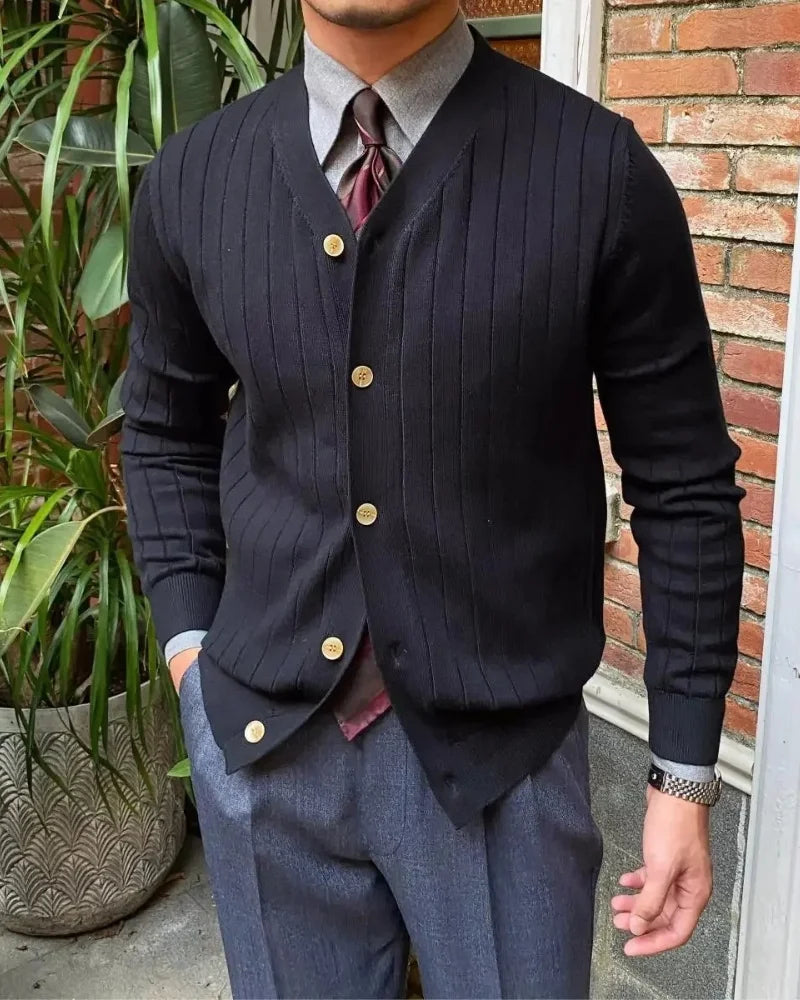 Milano Ribbed Cardigan-15553977581941-Nancy & Mae Savannah