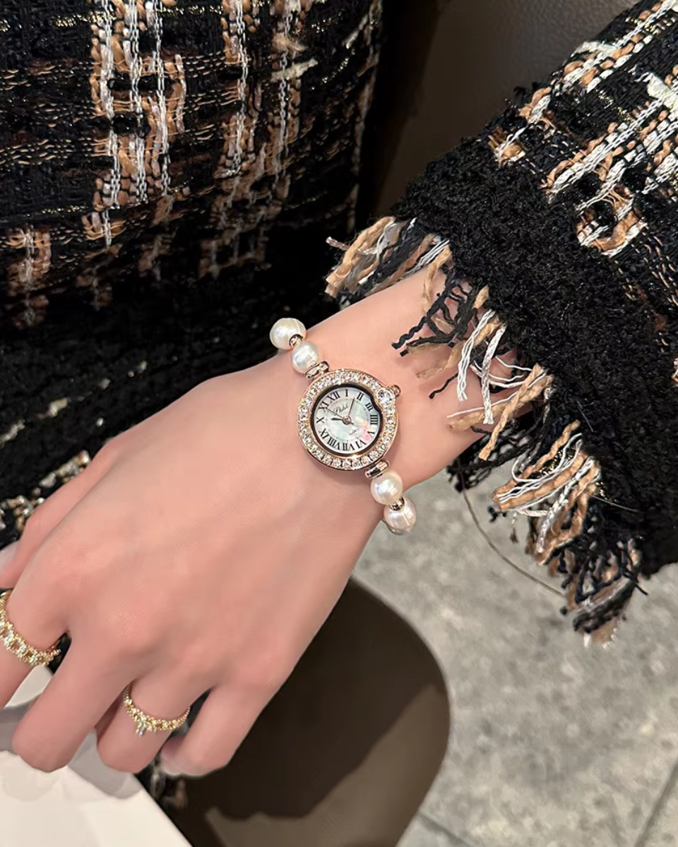 Minette – Pearl-accented bracelet – Vintage watch-15233936982389-Nancy & Mae Savannah