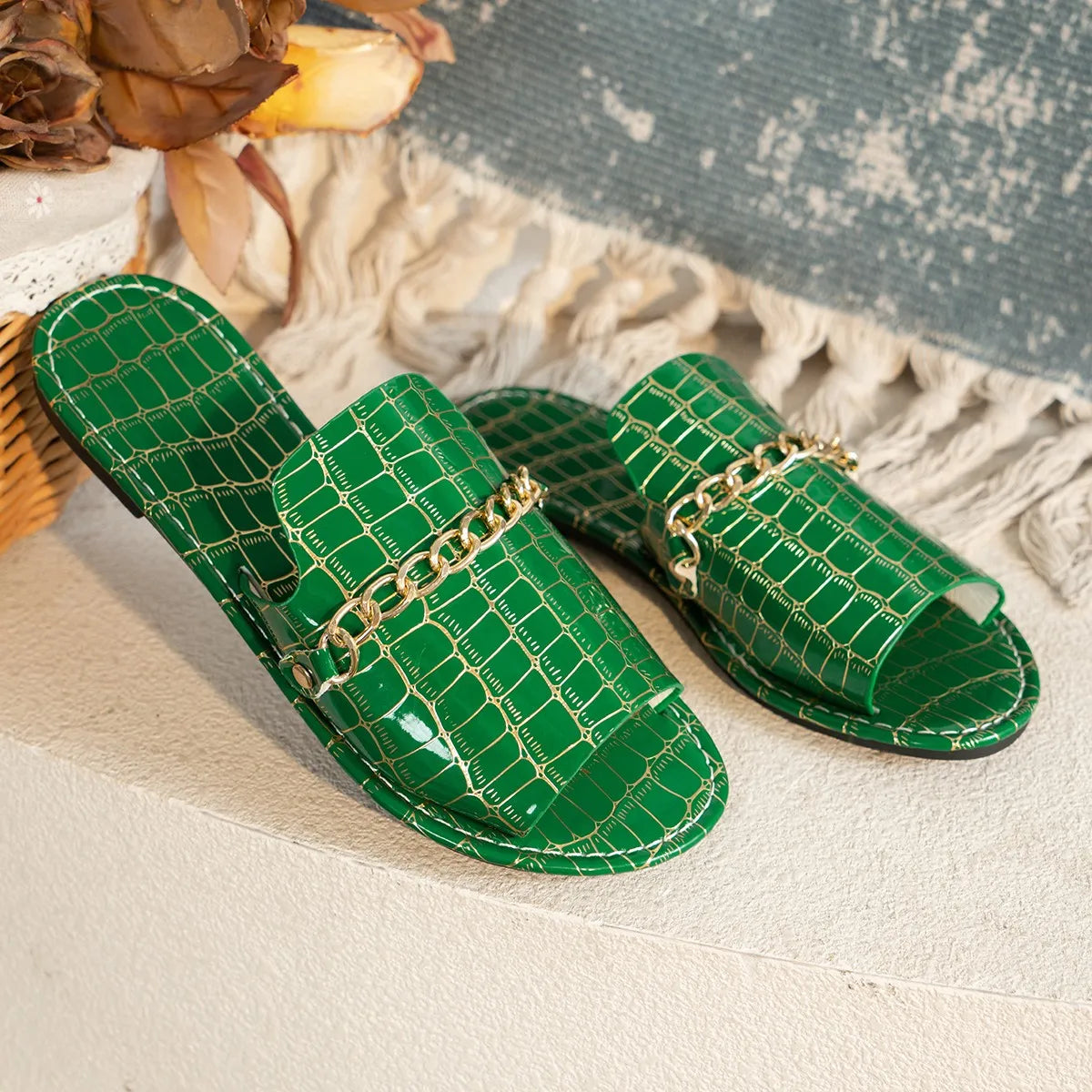 Mira - Luxe Wedge Beach Flip-Flops-15547821883765-Mirella Fiore