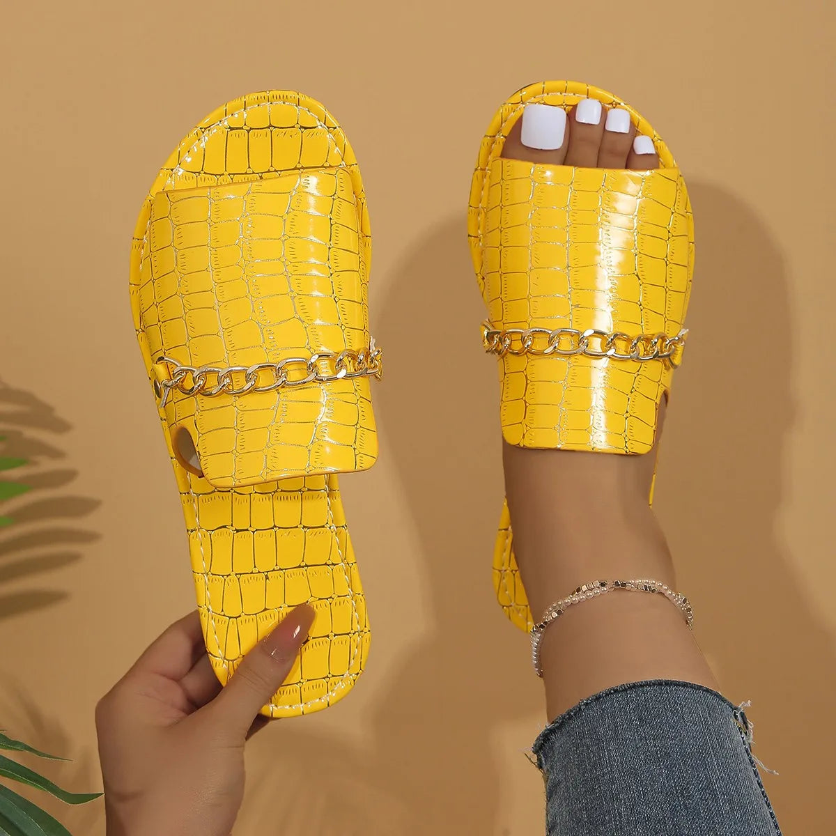 Mira - Luxe Wedge Beach Flip-Flops-15547821883765-Mirella Fiore