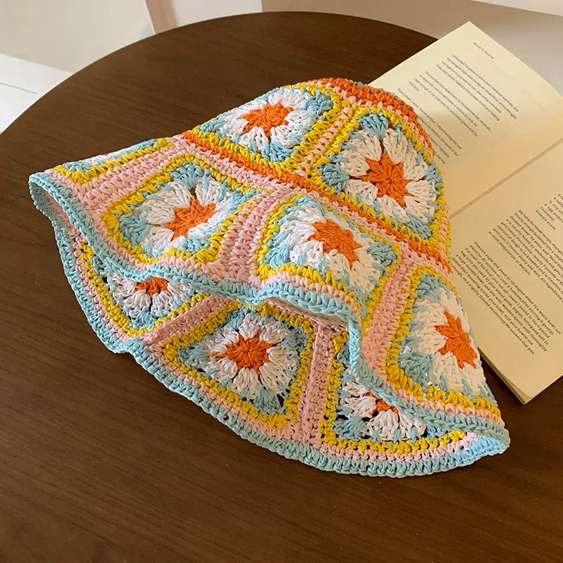 Mirellina – Pastel bloom – Crochet bucket hat-15133816029557-Nancy & Mae Savannah