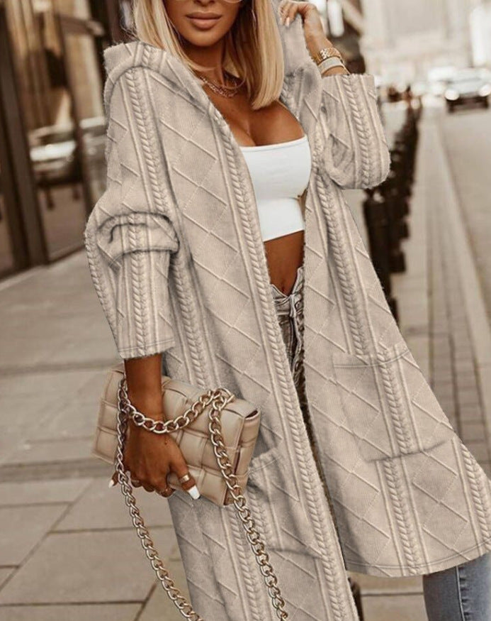 Monalisa - Long hooded cardigan-15547644084597-Mirella Fiore
