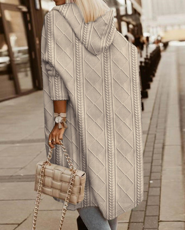 Monalisa - Long hooded cardigan-15547644084597-Nancy & Mae Savannah