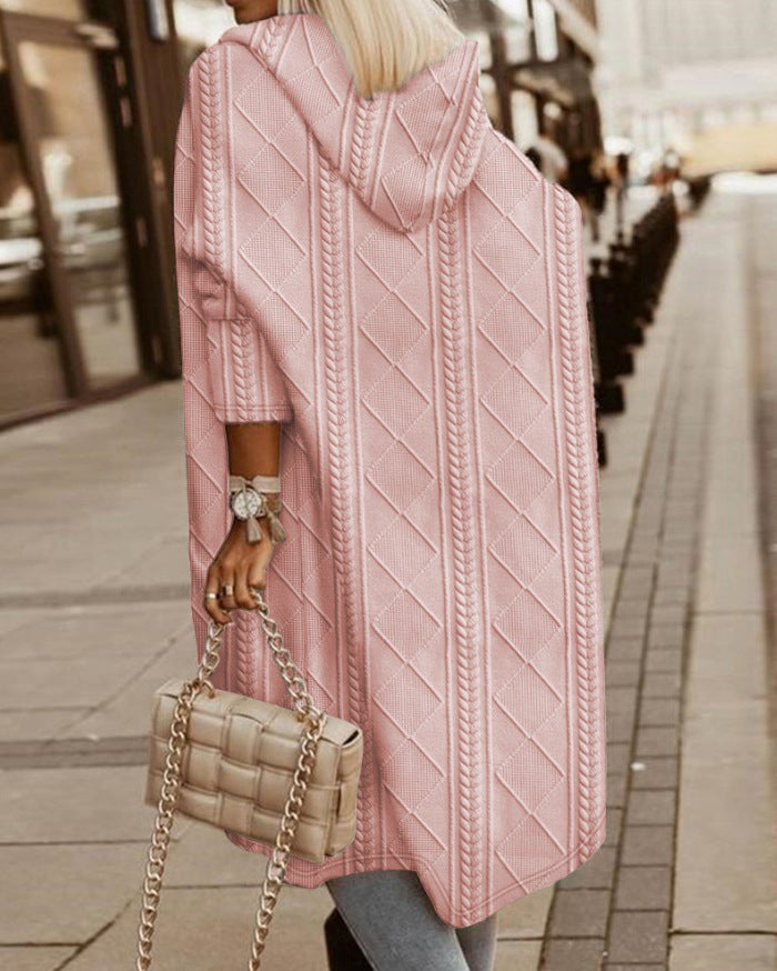 Monalisa - Long hooded cardigan-15547644084597-Nancy & Mae Savannah