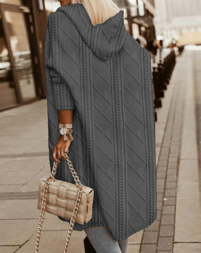 Monalisa - Long hooded cardigan-15547644084597-Nancy & Mae Savannah