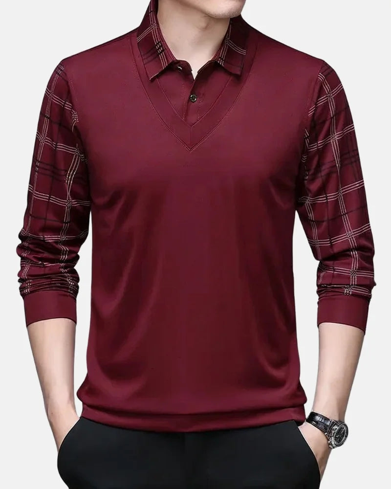 Montgomery Long Sleeve Polo-15553983316341-Nancy & Mae Savannah