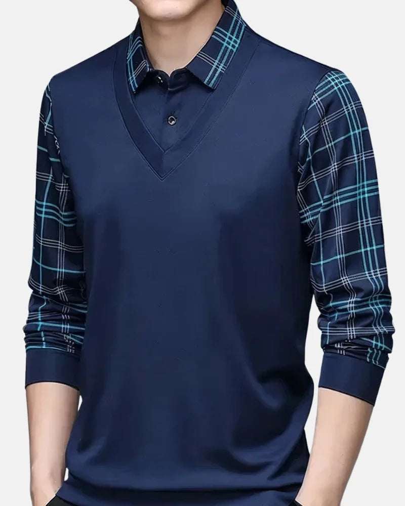Montgomery Long Sleeve Polo-15553983316341-Nancy & Mae Savannah