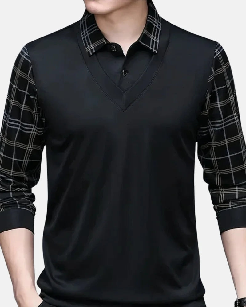 Montgomery Long Sleeve Polo-15553983316341-Nancy & Mae Savannah