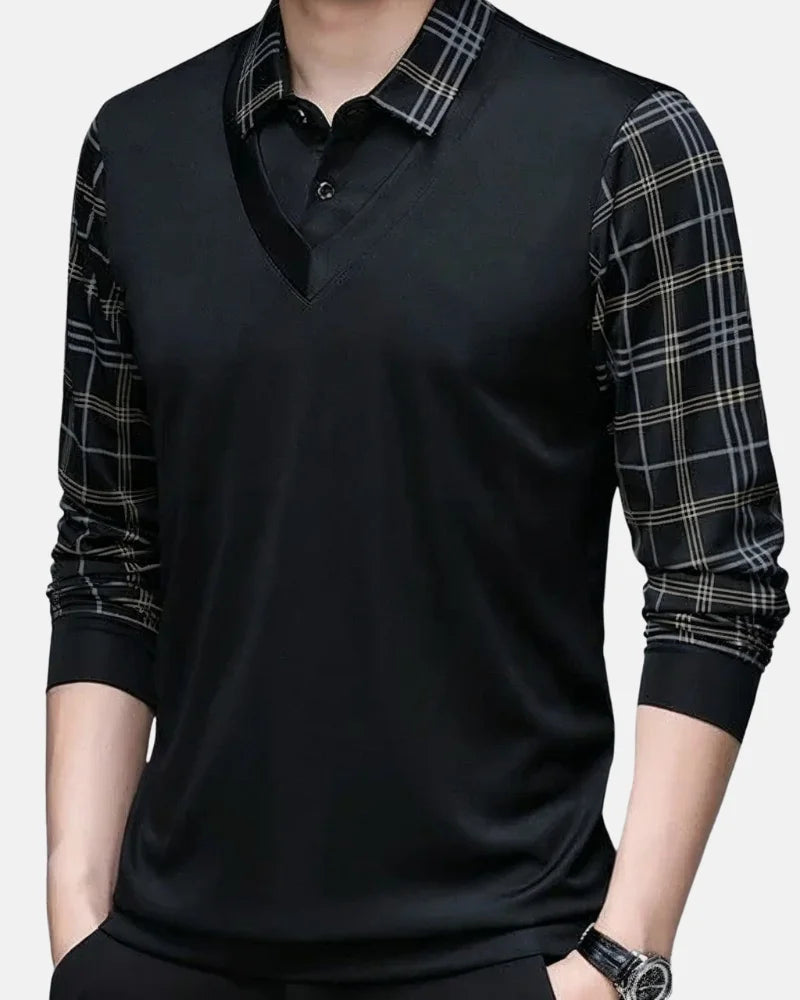 Montgomery Long Sleeve Polo-15553983316341-Nancy & Mae Savannah