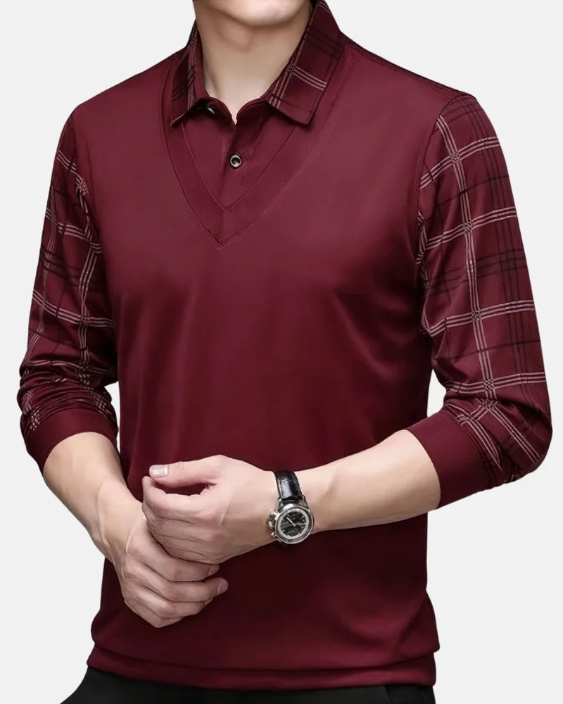 Montgomery Long Sleeve Polo-15553983316341-Nancy & Mae Savannah