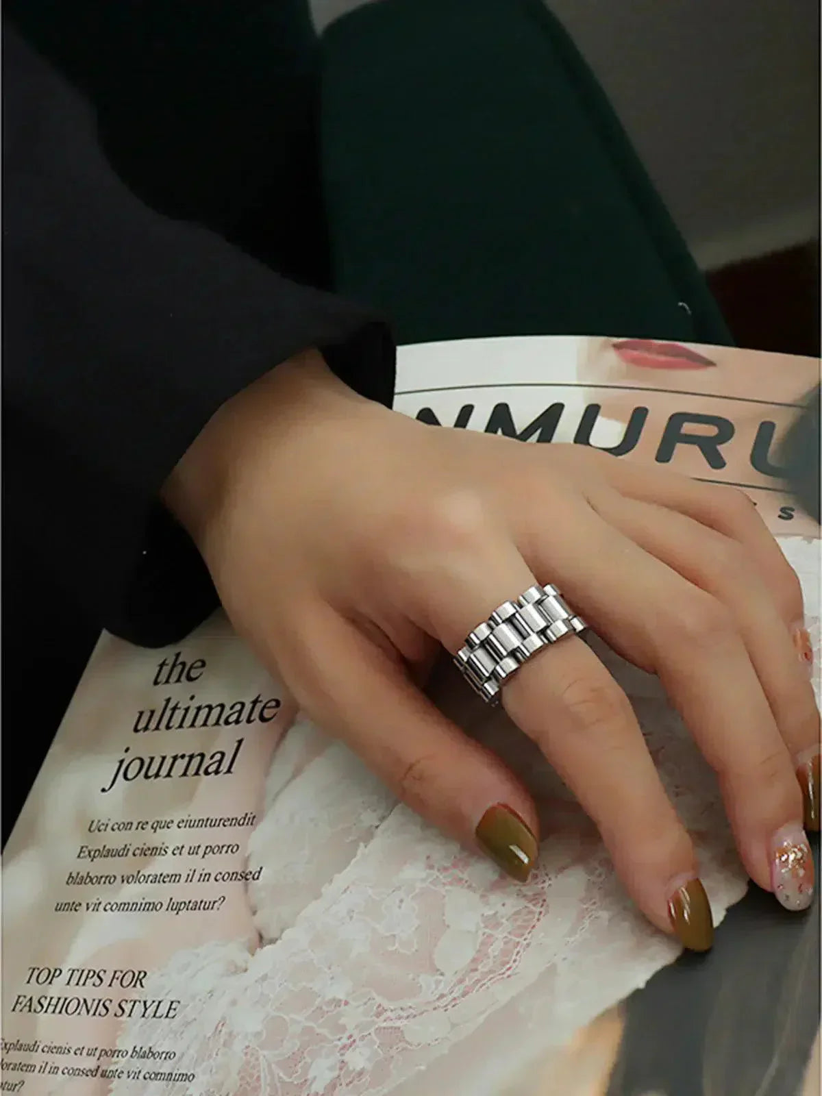 Mystara – Statement design – Polished ring-15227807269237-Nancy & Mae Savannah