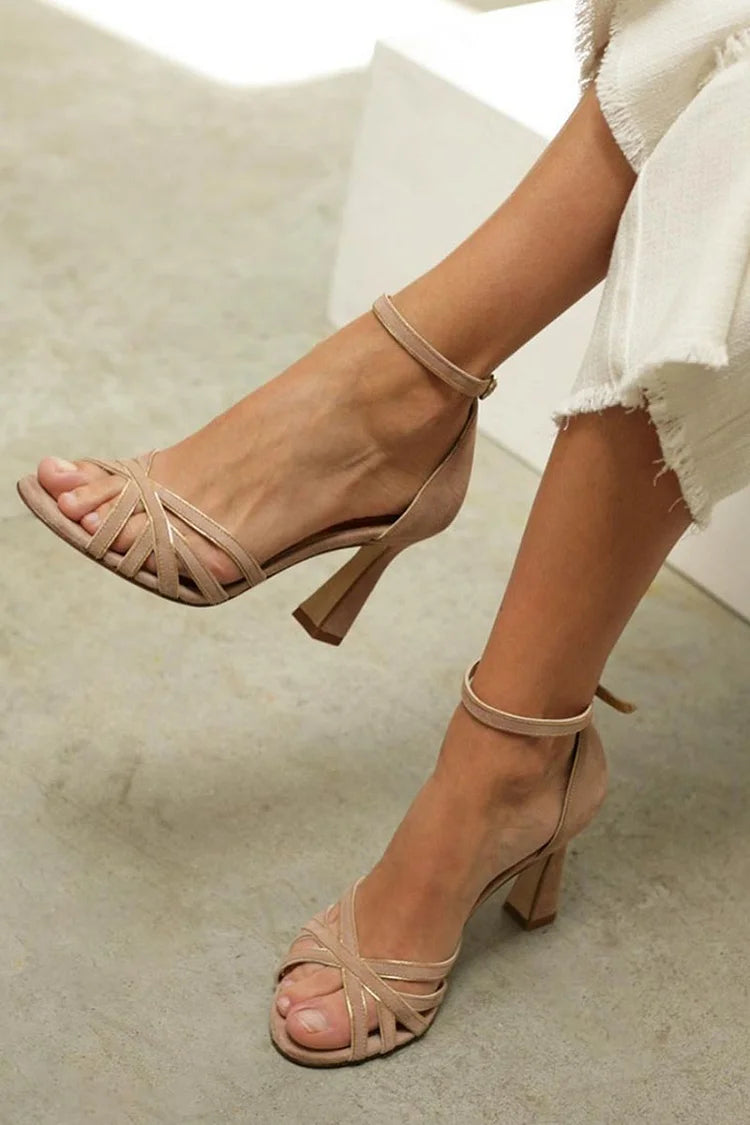 NANCY - STRAPPY MID-HEEL SANDALS-15553870889333-Mirella Fiore