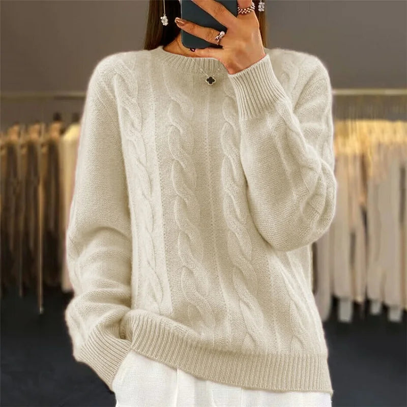 NINA - Warm Cashmere Sweater-15519825854837-Mirella Fiore