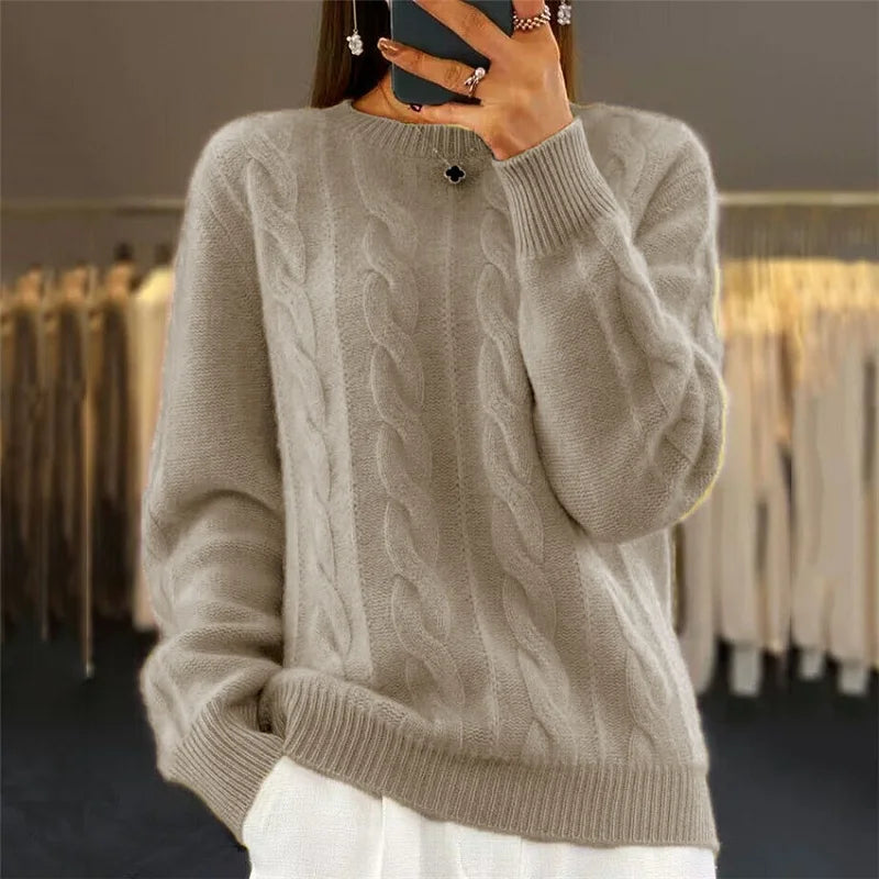 NINA - Warm Cashmere Sweater-15519825854837-Mirella Fiore