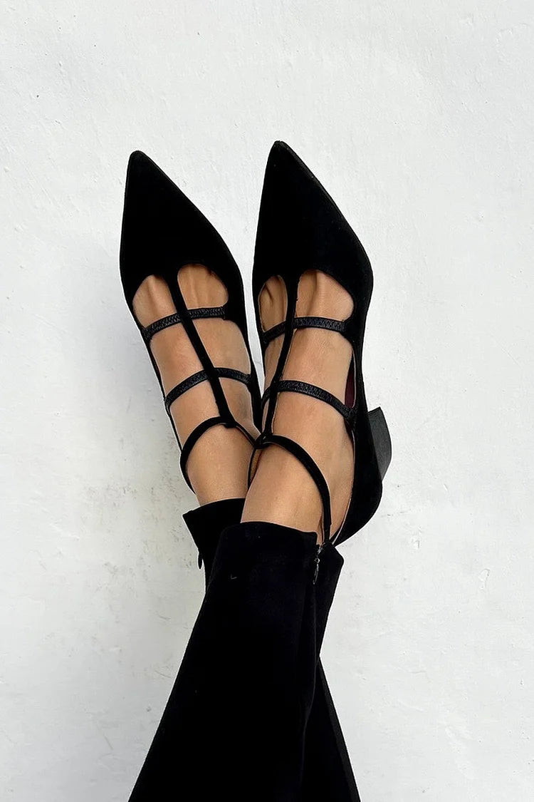 NOEMI - STRAPPY POINTED FLATS-15553865908597-Mirella Fiore
