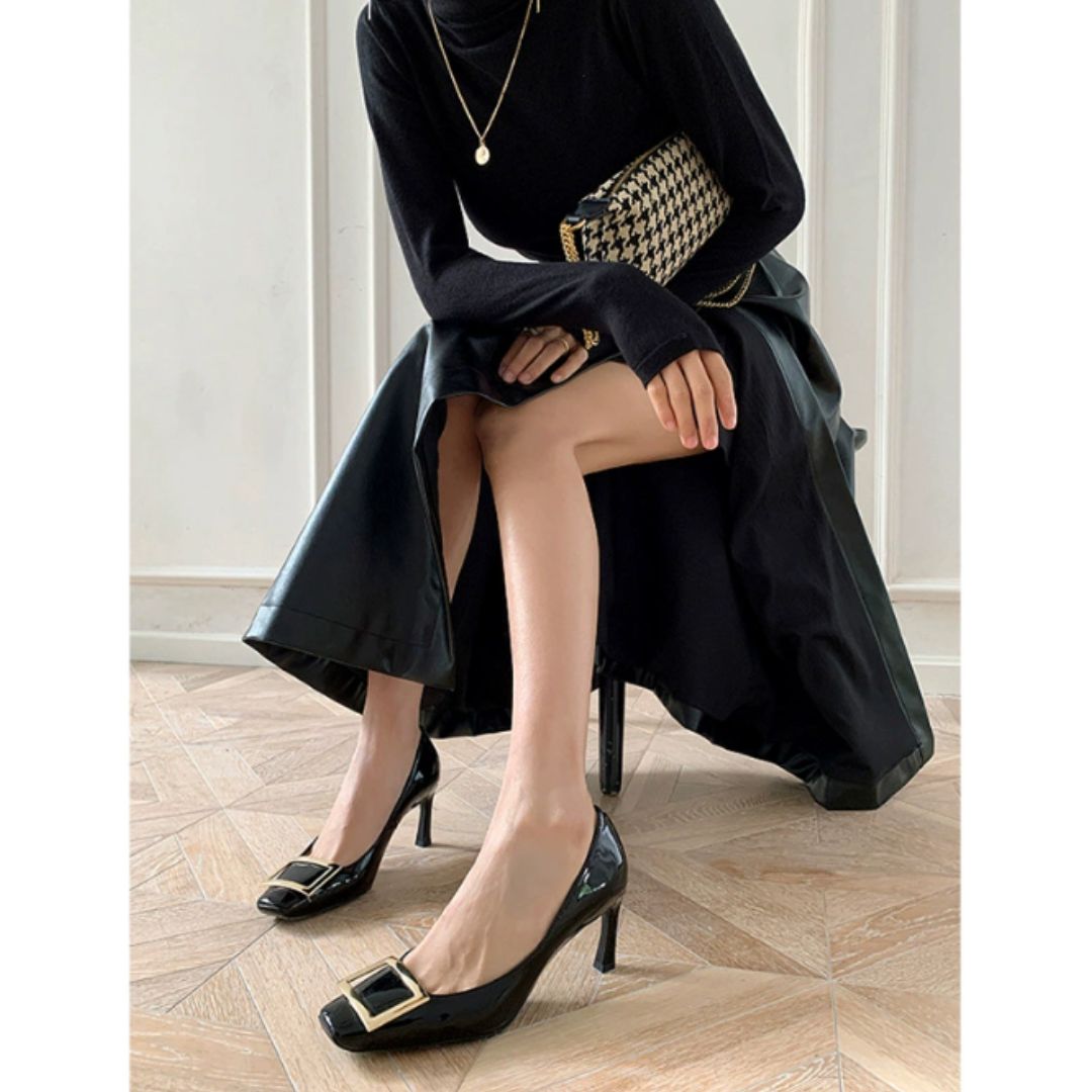 Narella - Elegant mid-heel square toe sandals-15530390225269-Nancy & Mae Savannah