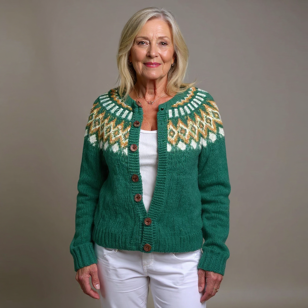 Natalia - Vintage Icelandic Cardigan-15531113742709-Nancy & Mae Savannah