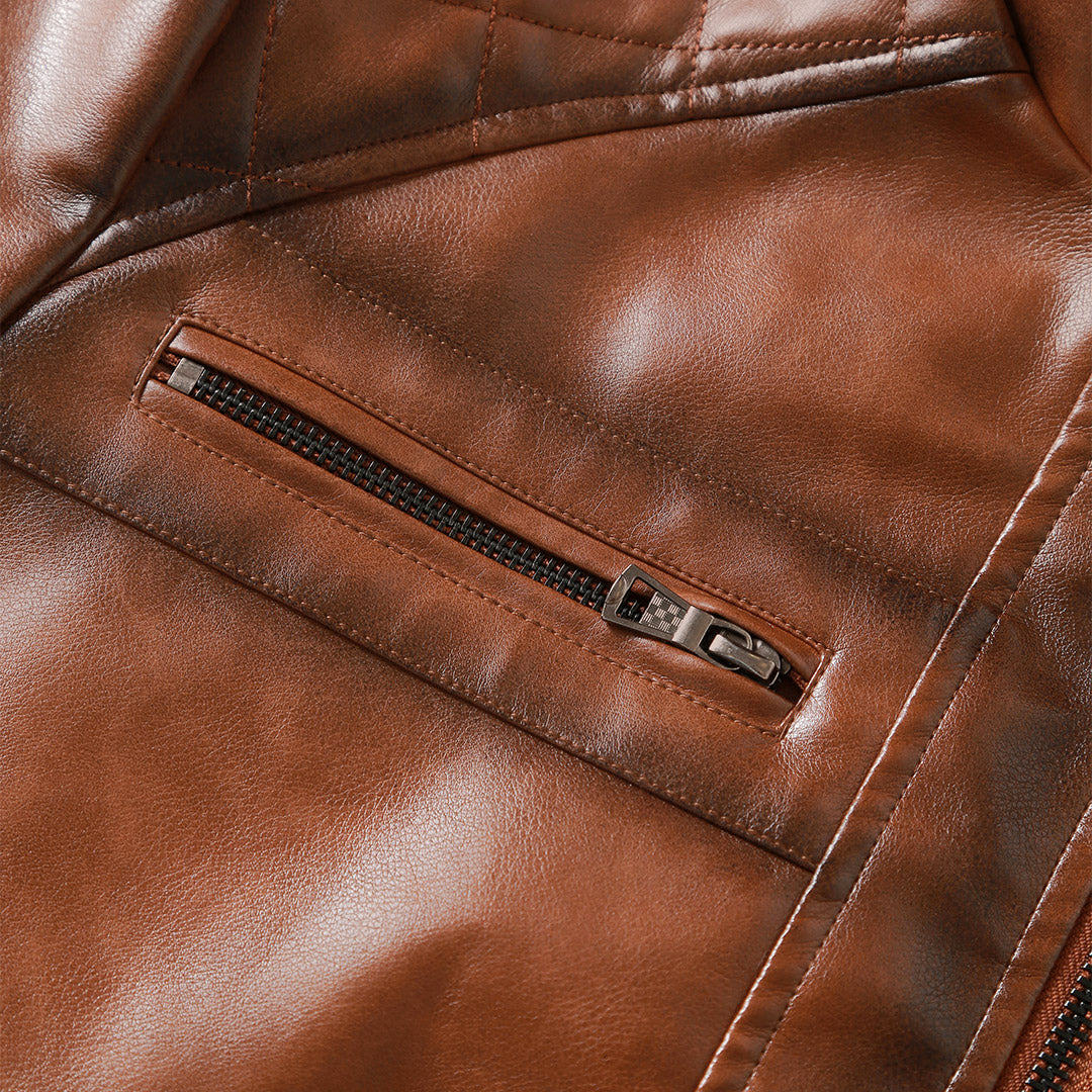 Nico - Cruiser Leather Jacket-15552079692149-Mirella Fiore