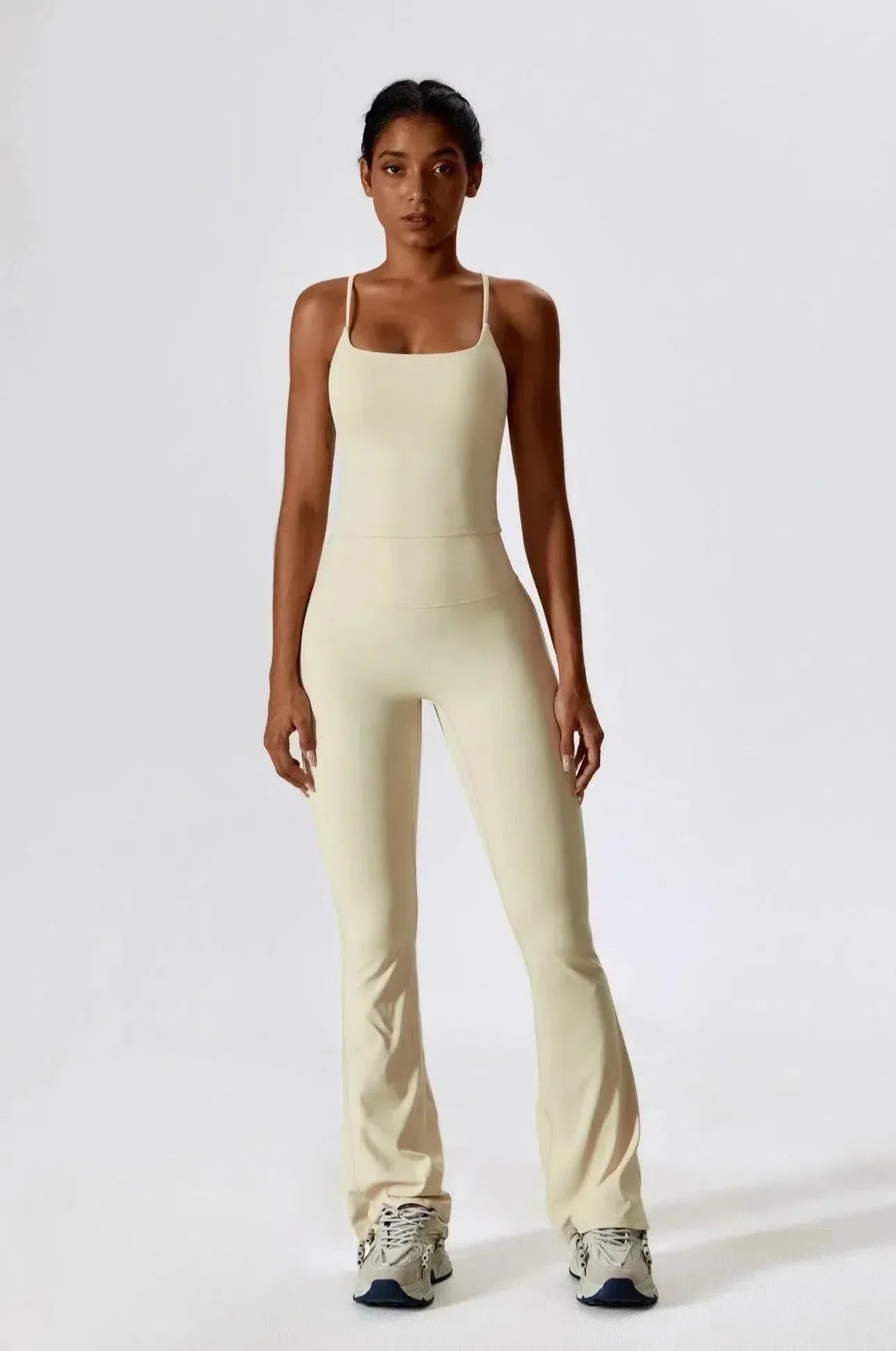 Nicolina – Square neckline – Top & flared leggings set-15133676339573-Mirella Fiore