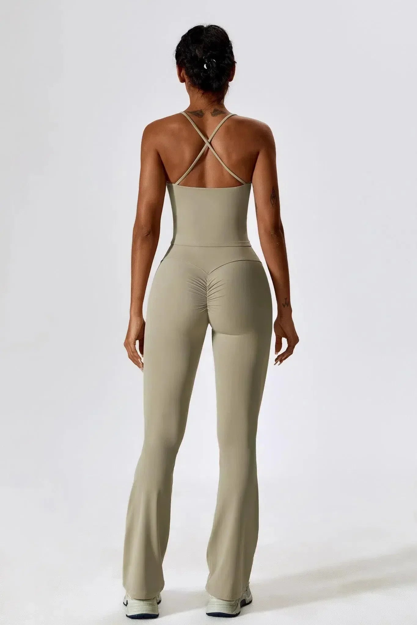 Nicolina – Square neckline – Top & flared leggings set-15133676339573-Nancy & Mae Savannah