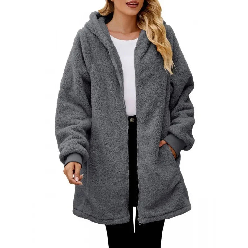 Nora - Hooded Fleece Jacket-15544937251189-Nancy & Mae Savannah