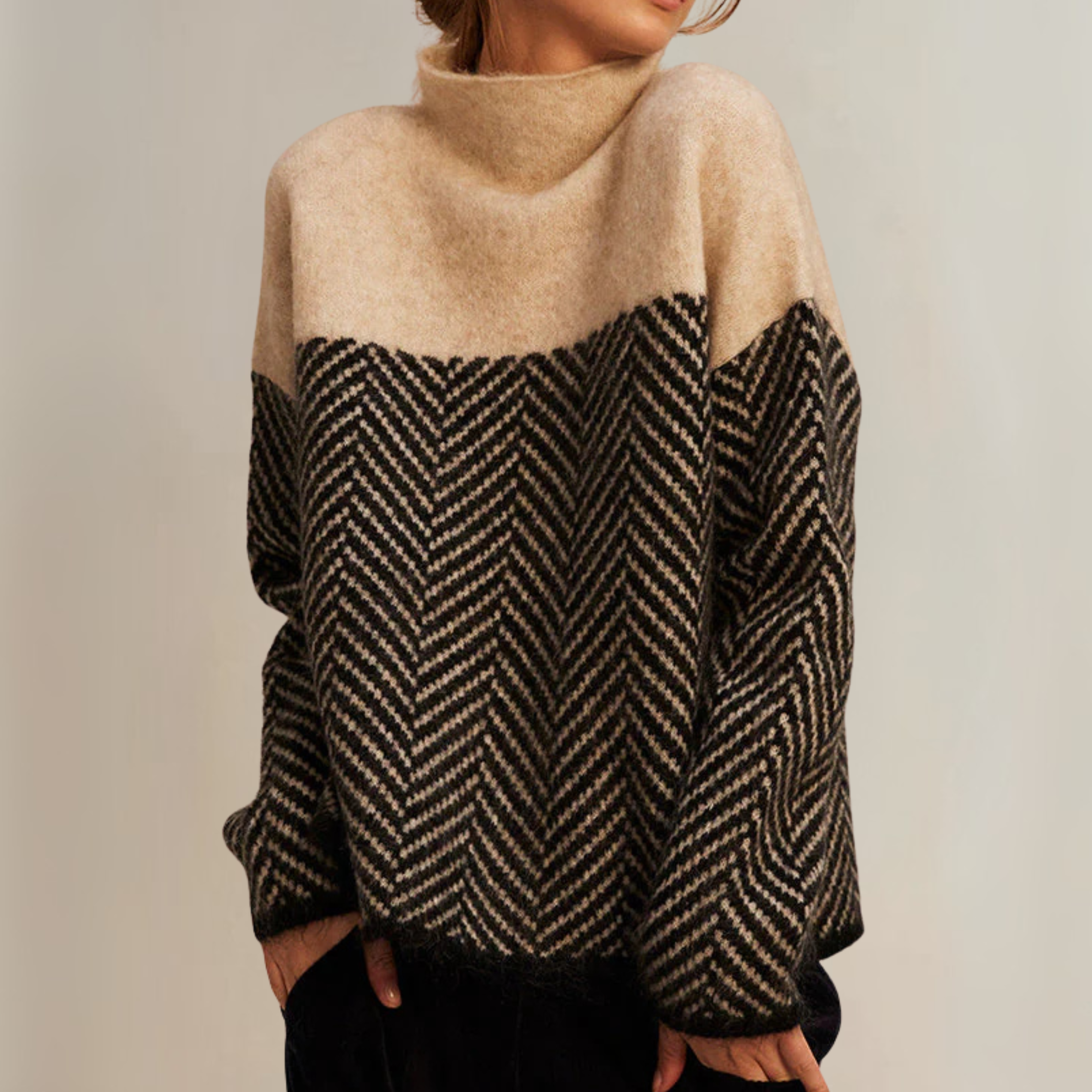 Norah - Cotton Turtleneck Sweater-15547990081909-Nancy & Mae Savannah