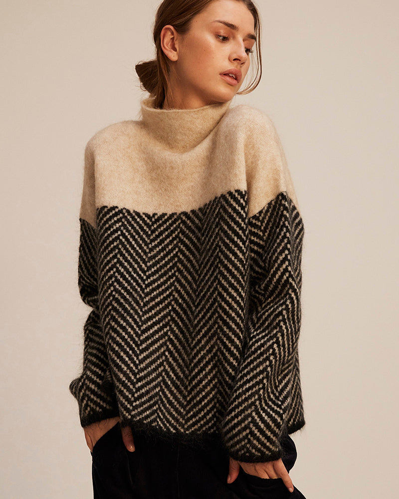 Norah - Cotton Turtleneck Sweater-15547990081909-Nancy & Mae Savannah