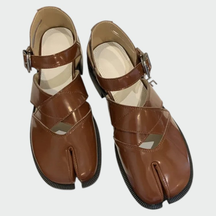 Nylah - Tabi Strap Mary Jane Shoes-15519661982069-Nancy & Mae Savannah