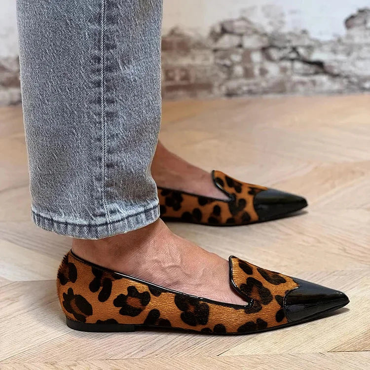 ANASTASIA - REFINED ANIMAL PRINT BALLET FLATS