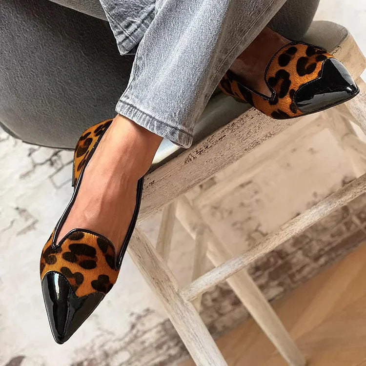 ANASTASIA - REFINED ANIMAL PRINT BALLET FLATS