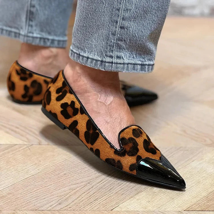 ANASTASIA - REFINED ANIMAL PRINT BALLET FLATS