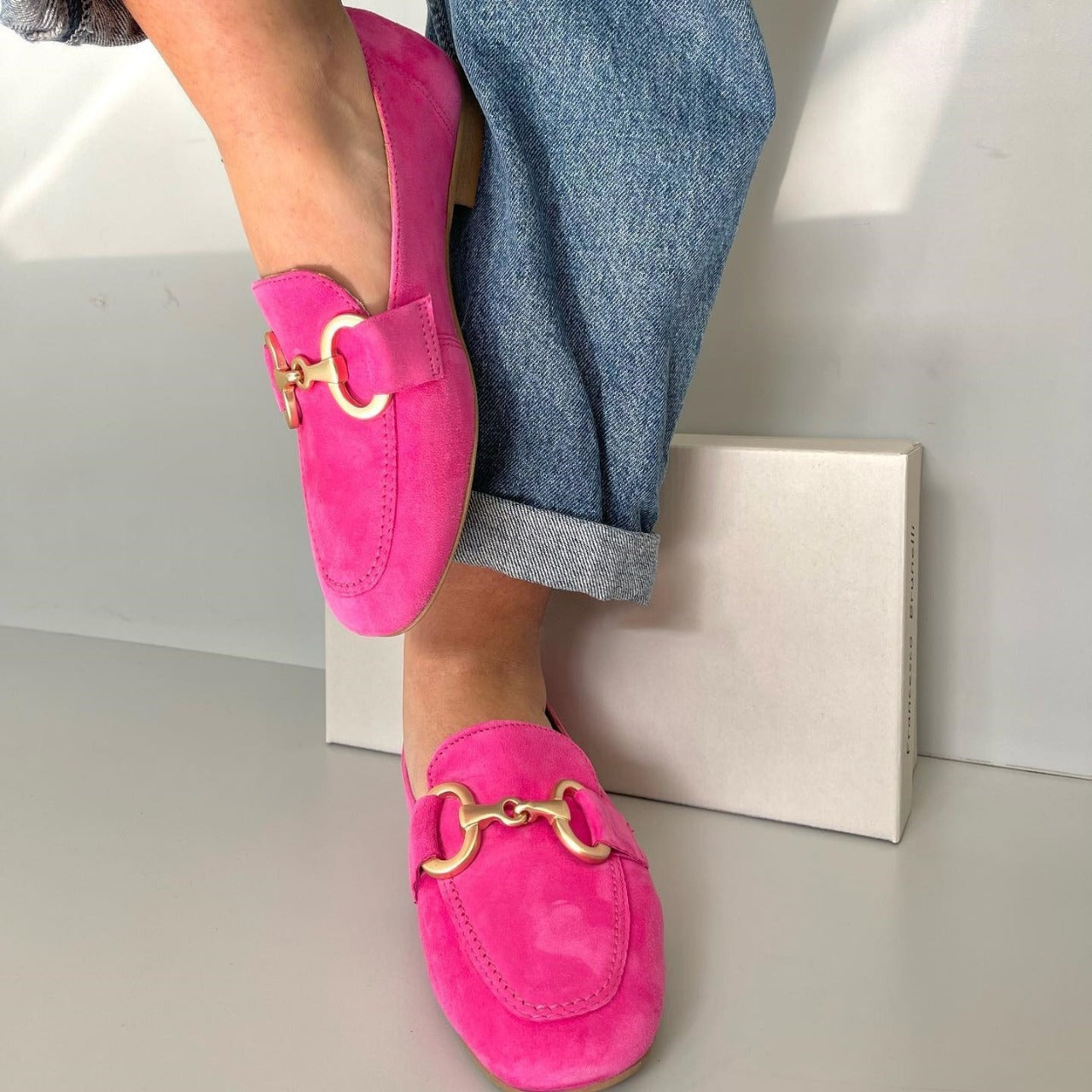 ODESSA - CHIC LOAFERS WITH GOLD DETAIL-15553866629493-Mirella Fiore