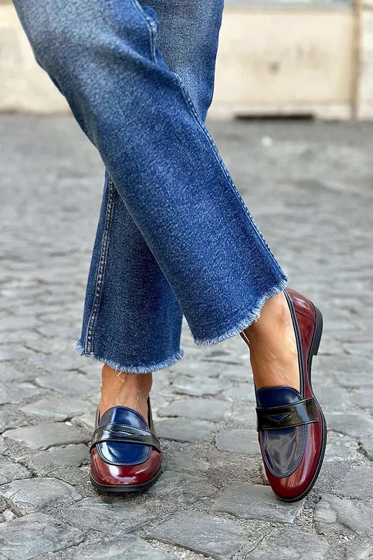 ODESSA - SHINY TRICOLORE LOAFER-15553866727797-Mirella Fiore