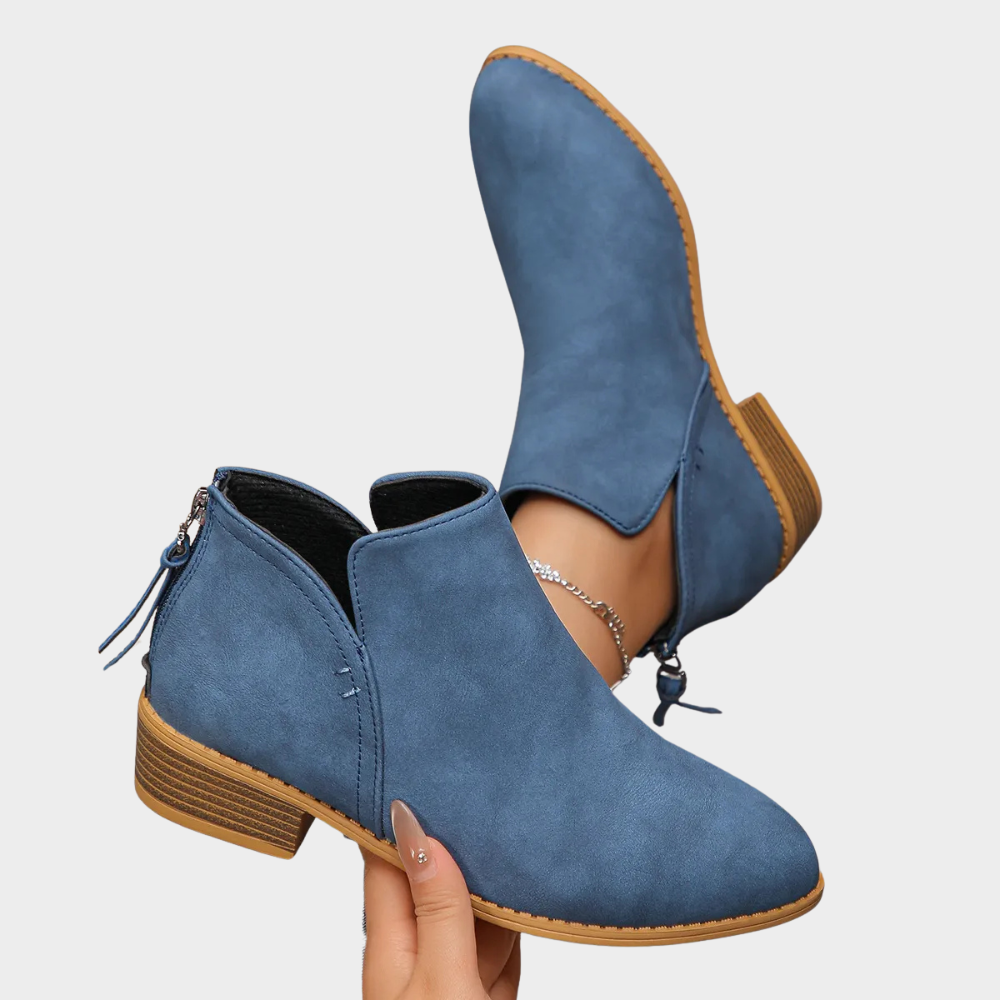 Oakley - Low Heel Ankle Boots-15520005456245-Mirella Fiore