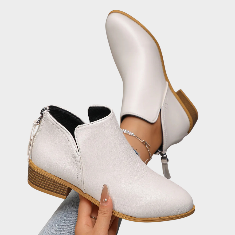 Oakley - Low Heel Ankle Boots-15520005456245-Mirella Fiore
