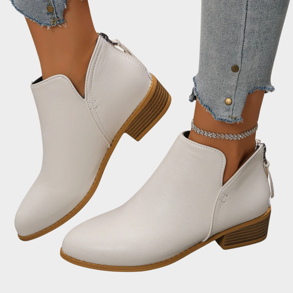Oakley - Low Heel Ankle Boots-15520005456245-Mirella Fiore