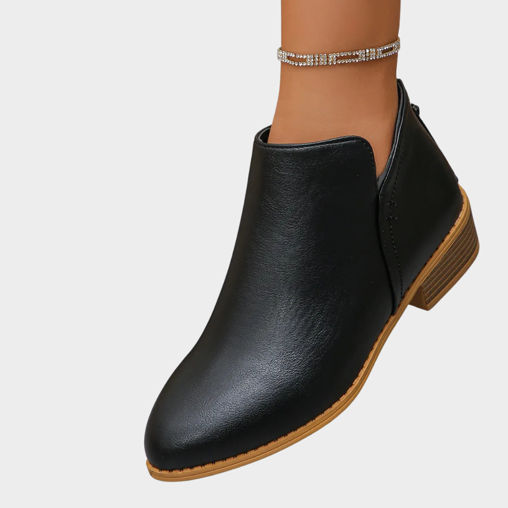 Oakley - Low Heel Ankle Boots-15520005456245-Mirella Fiore