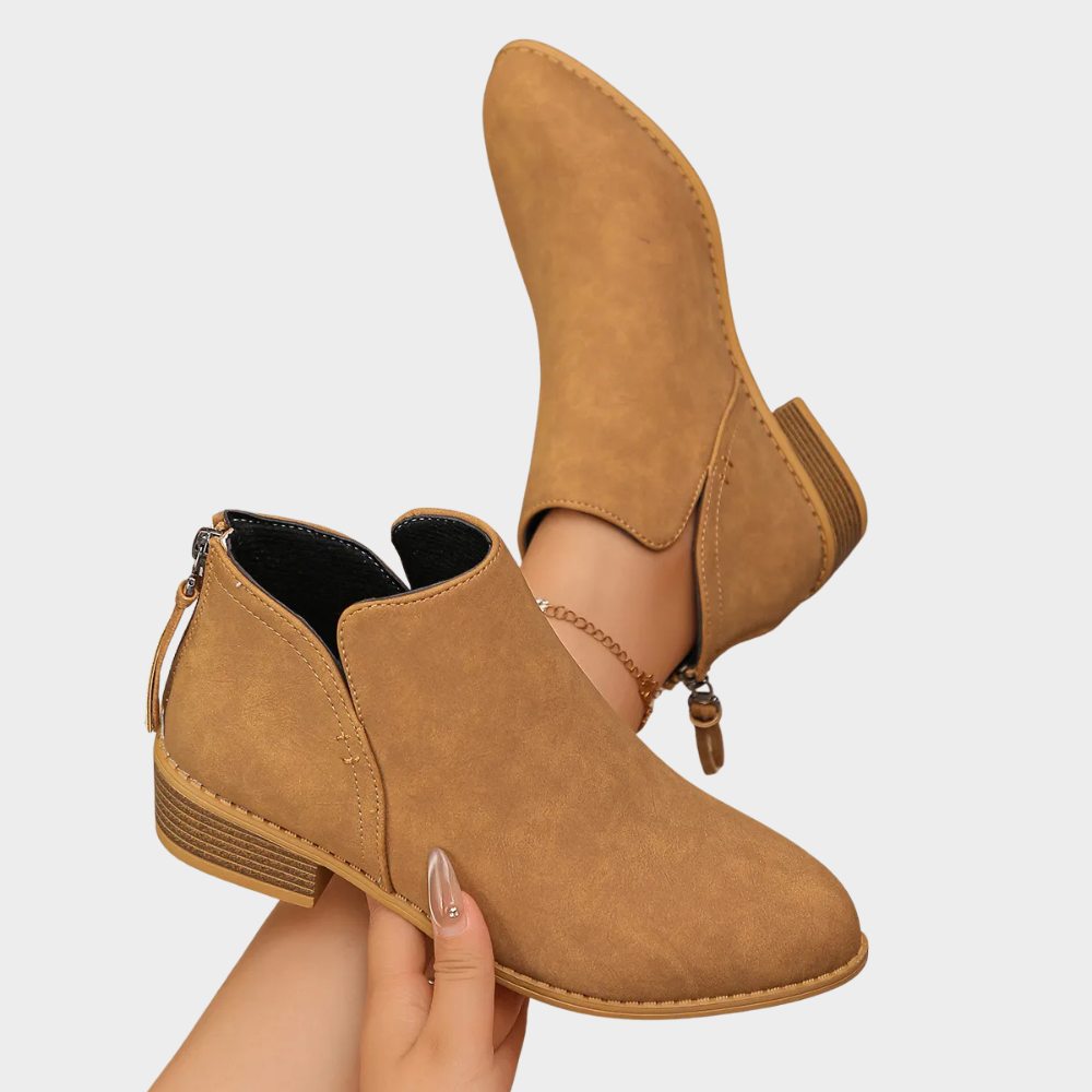 Oakley - Low Heel Ankle Boots-15520005456245-Mirella Fiore